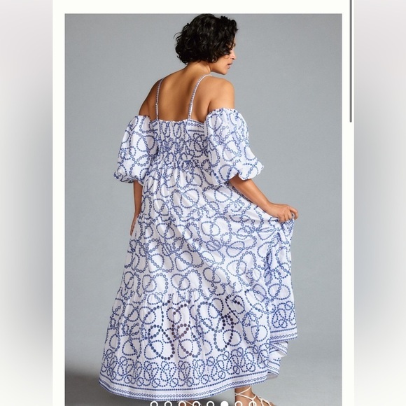 By Anthropologie Puff-Sleeve Eyelet Dress - Picture 5 of 13